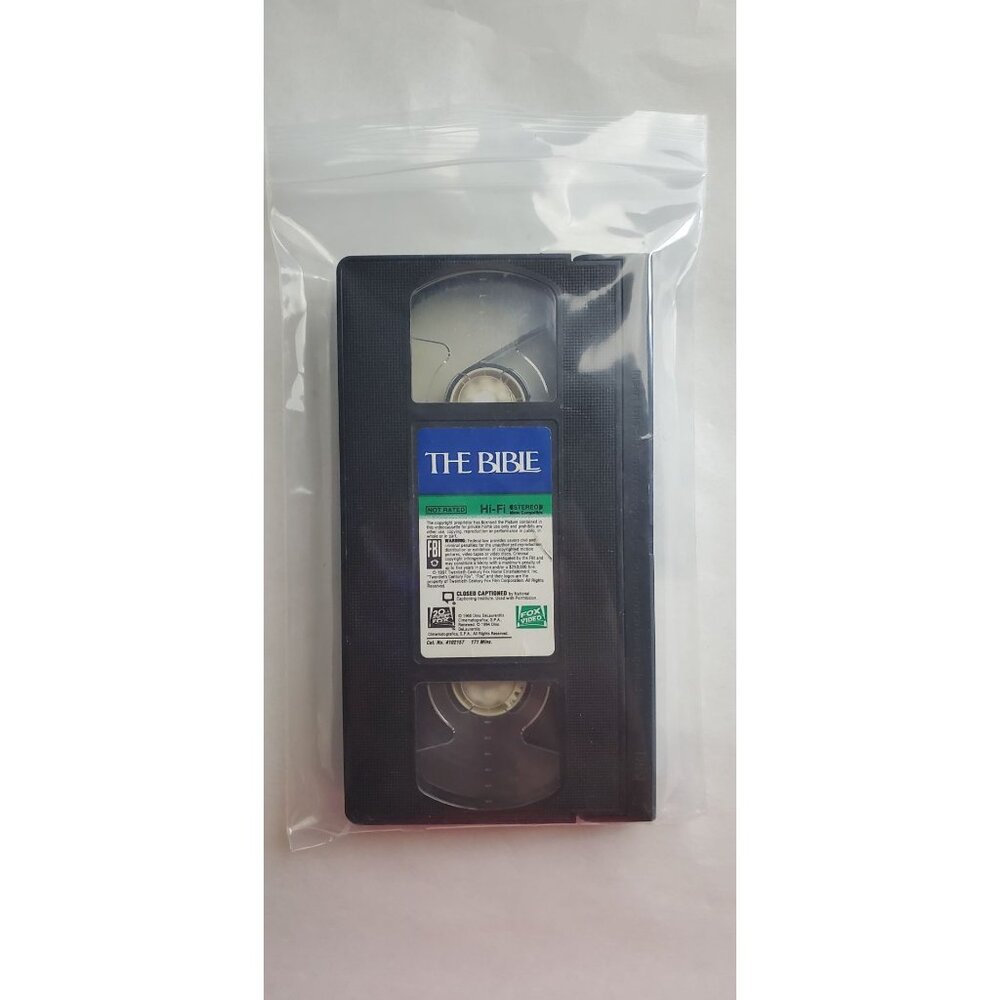 The Bible VHS Tape 1997 - 20th Century Fox - NO CASE!